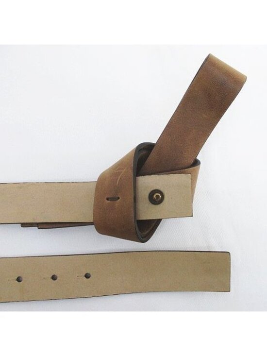 Brunello Cucinelli Leather Belt Knot S Brown main image 5